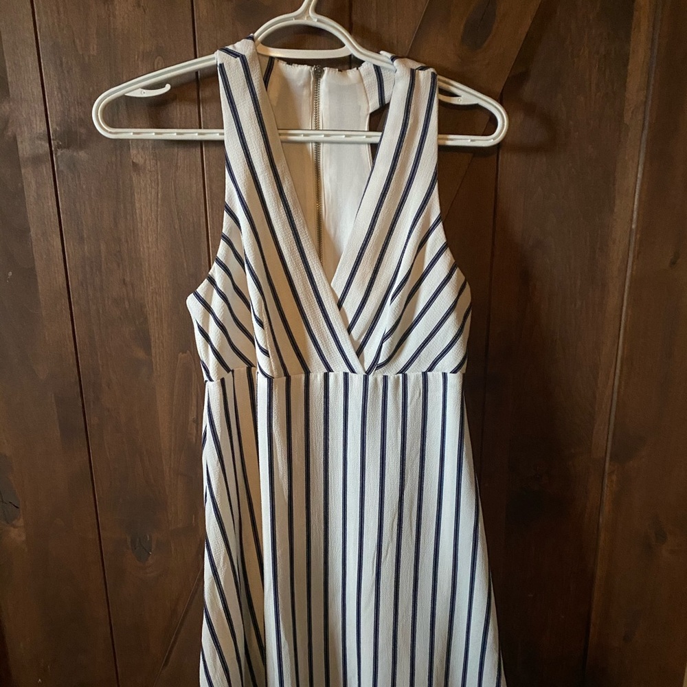 Striped mini dress